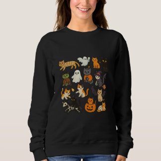 Sweatshirt Chats d'Halloween - Chats mignons en costumes
