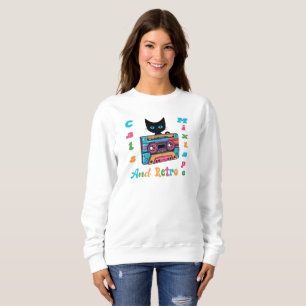 Sweatshirt Chats et Mixtape rétro, Bande de cassette, Rétro,