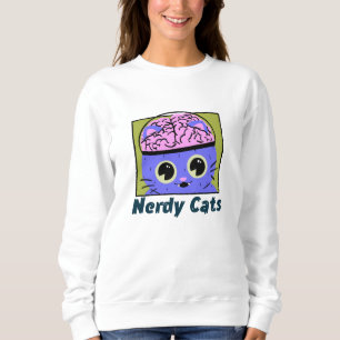 Sweatshirt Chats Nerdy, Conception Cerveau