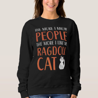 Sweatshirt Chats Ragdoll Propriétaire Kitty Paw Love Meow Kit