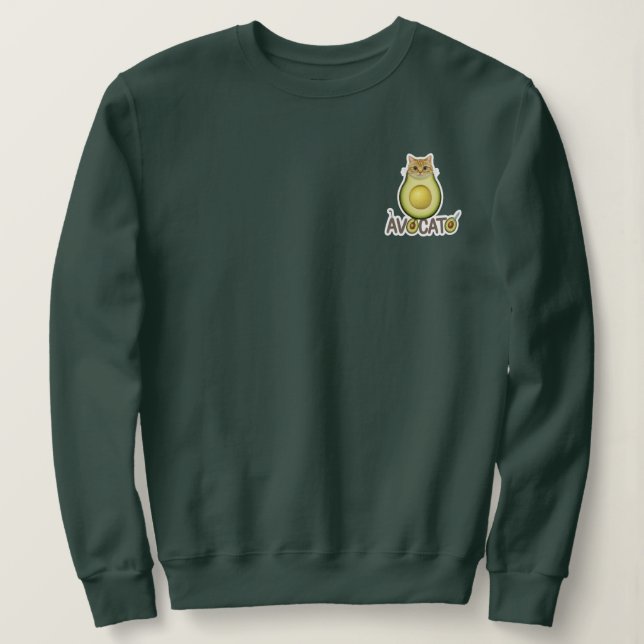 Sweatshirt chatte de chat avocat (Design devant)