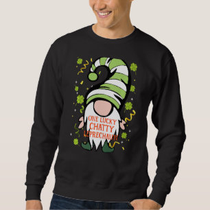 Sweatshirt Chatty Funny St Patrick S Day Lucky Gnome Family M