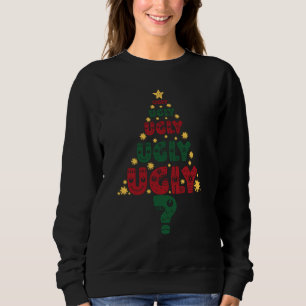 Sweatshirt Chaud moche, arbre de Noël !