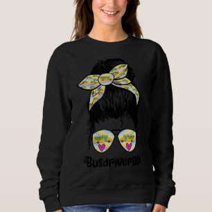 Sweatshirt Chauffeur de bus scolaire Joyeuse vie Amusante