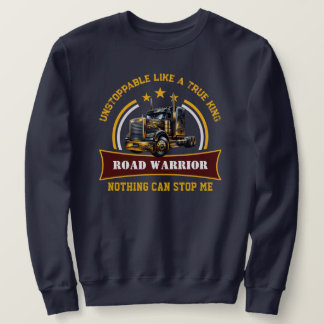 Sweatshirt Chauffeur de semi-camion du guerrier routier