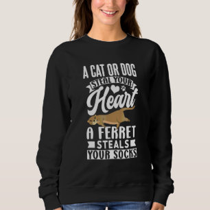Sweatshirt Chaussettes à vapeur à Ferret mignonnes