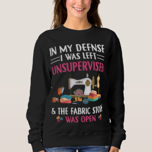 Sweatshirt Chaussure à coudre amusante Coussin Seamstress Dou