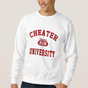Sweatshirt Cheater University Parody College Design sportif