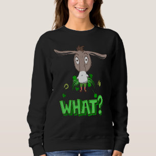 Sweatshirt Cheeky Donkey Mange Irish Leprechaun St Patrick's 