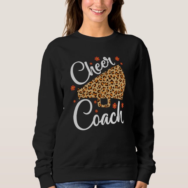 Sweatshirt Cheer Coach Cheerled Props Cute Cheer Pour Coac (Devant)