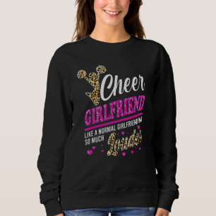 Sweatshirt Cheer Girlfriend Plus Grand Empreinte de léopard V