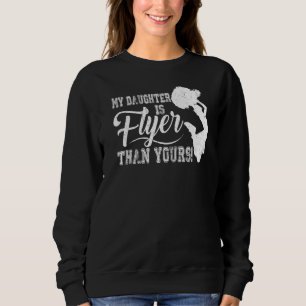 Sweatshirt Cheer Maman Pom-pom girl Papa Ma Fille Est Le Meil