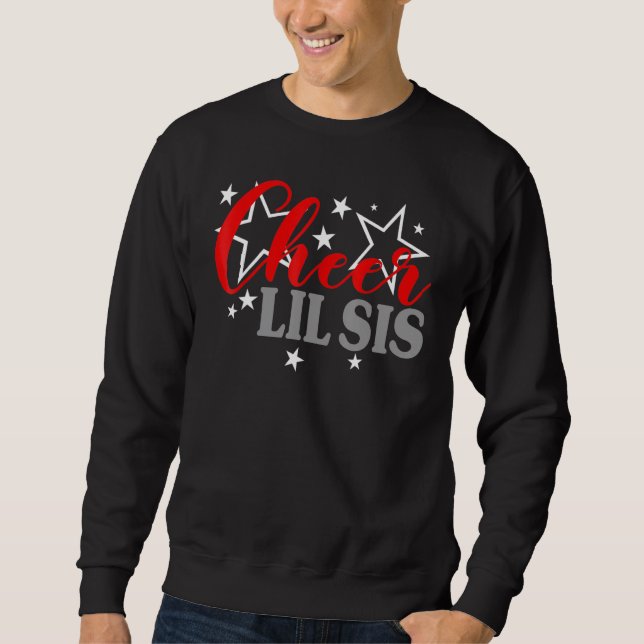 Sweatshirt Cheerleader Proud Cheer Lil Sis Pride Sports Suppo (Devant)