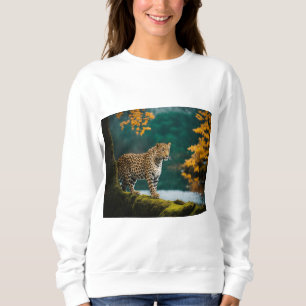 Sweatshirt "Cheetah Chic Scarf : Libérez Votre Style Sauvage