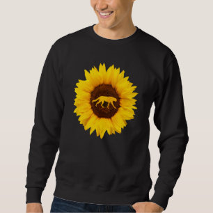 Sweatshirt Cheetah pour femmes Cougar Canine Tournesol