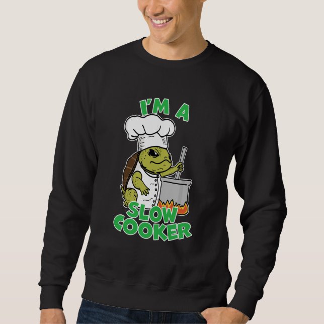 Sweatshirt Chef Tortue Tortue Papa Blague Je Suis Un Cuisinie (Devant)