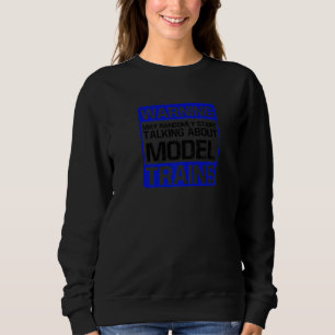 Sweatshirt Chemin de fer du modèle d'avertissement