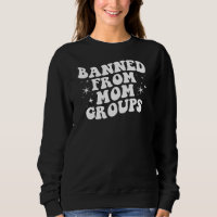 Chemise à col en sweat-shirt drôle du Club des mam