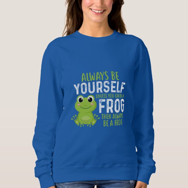 Sweatshirt Chemise à la grenouille amusante | T-shirt sarcast (Devant)