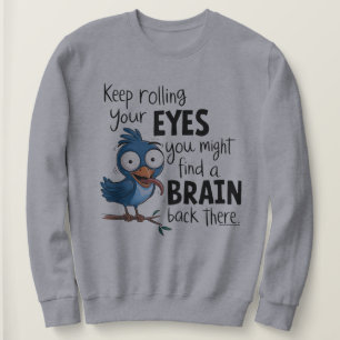 Sweatshirt Chemise à manches longues avec citation sarcastiqu