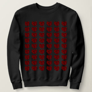 Sweatshirt Chemise à manches longues rouge pour femmes à cœur
