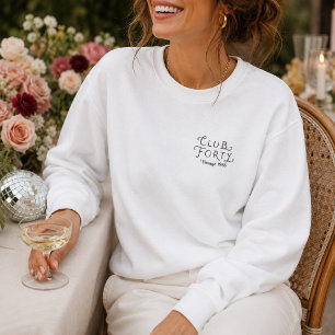 Sweatshirt Chemise à manches personnalisée Club Forty