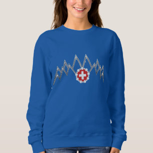 Sweatshirt Chemise à manches raglan Swiss Alps pour femmes