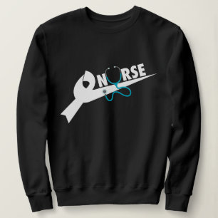 Sweatshirt Chemise à nœud papillon stéthoscope pour infirmièr
