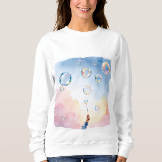 Sweatshirt Chemise aquarelle à bulles fantaisistes