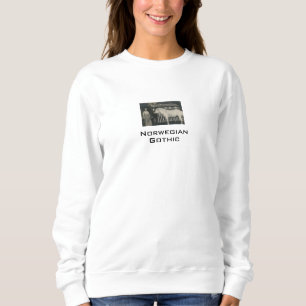 Sweatshirt Chemise blanche en sweat-shirt à photo réelle goth
