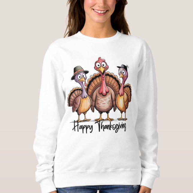Sweatshirt Chemise bon thanksgiving | Jour des vacances d'aut (Devant)