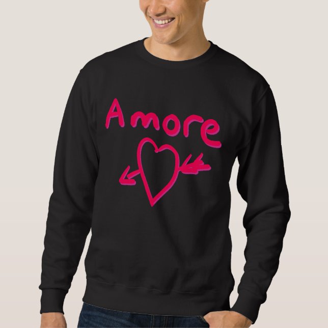 Sweatshirt Chemise cardiaque Amore (Devant)
