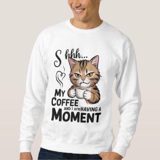 Sweatshirt Chemise citation café, modèle de sublimation Gnome