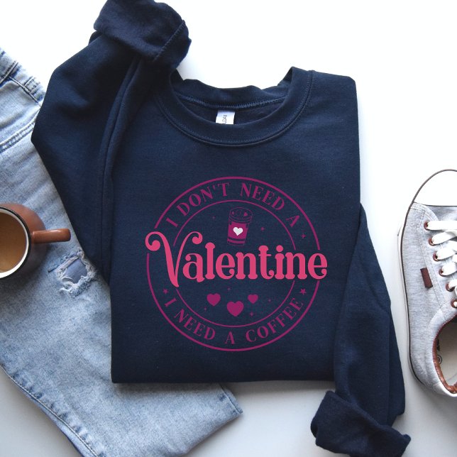 Sweatshirt Chemise d’amant à café Valentine’s Day, cadeau Val (Créateur téléchargé)