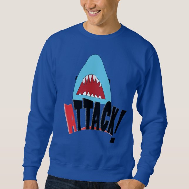 Sweatshirt Chemise d'attaque de requin (Devant)