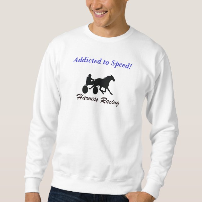 Sweatshirt Chemise de course de chevaux de harnais (Devant)