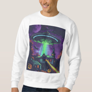 Sweatshirt Chemise de Halloween UFO effrayante – Abduction ex