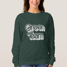 Sweatshirt Chemise de l'équipe verte de guerre couleur