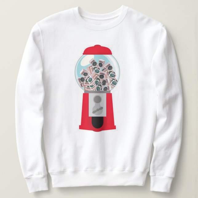 Sweatshirt Chemise de machine de boule de joker (Design devant)