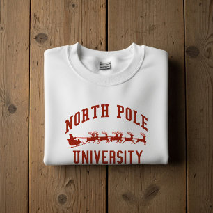 Sweatshirt Chemise de Noël de l'Université du Pôle Nord