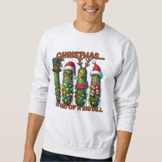 Sweatshirt Chemise de Noël drôle de cornichon