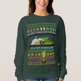 Sweatshirt Chemise de Noël du conducteur de course