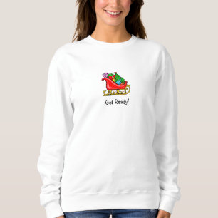 Sweatshirt Chemise de Noël du traîneau du Père Noël