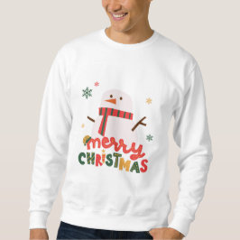 Sweatshirt Chemise de Noël Homme Snowman