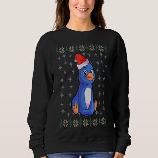 Sweatshirt Chemise de Noël Penguin Enfants Santa Hat Penguin