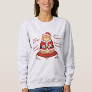 Sweatshirt Chemise de Noël pour chat Santa Paws