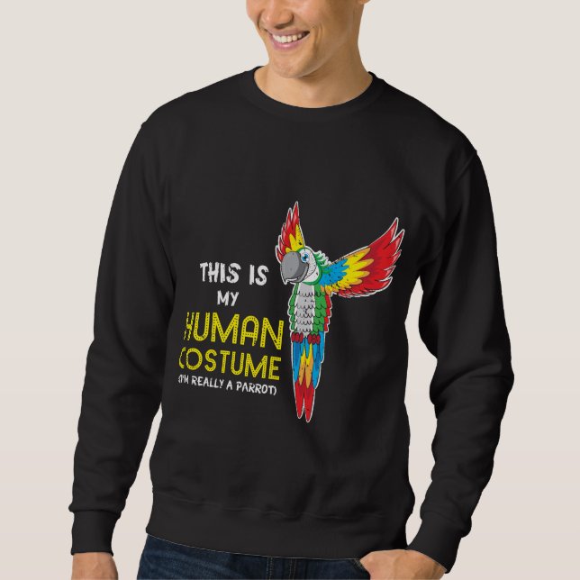 Sweatshirt Chemise de perroquet pour des enfants de femmes (Devant)