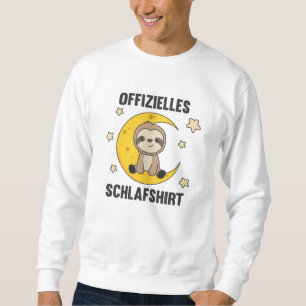 Sweatshirt Chemise de sommeil officielle Sloth Moon Stars Swe