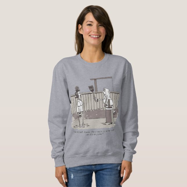 Sweatshirt Chemise de sport grise pour femmes Evil Perm (Devant entier)