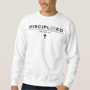 Sweatshirt Chemise de sudation blanche disciplinée + discipli